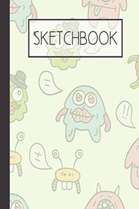 Monsters Sketchbook: 200 Page Sketchbook: Artist Edition (8.5x11)