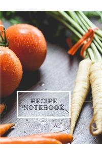 Recipe Notebook: 126 Pages To Write In With Kitchen Stuff Theme And Glossy Cover - Find Your Perfect Diet! (8.5 x 11)