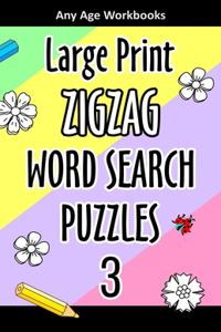 Large Print Zigzag Word Search Puzzles 3