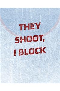 Hockey Notebook - Goalie Notebook - Blank Lined Paper
