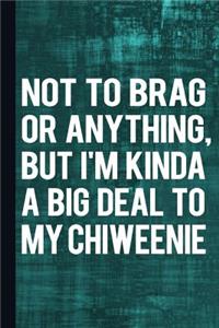 Not to Brag or Anything, But I'm Kinda a Big Deal to Chiweenie