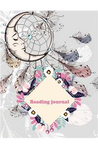 Reading Journal: Beauty Dreamcatcher - Book Reading Planner, Reading Log Book, Portable Book Reading Report, Summer Reading Journal - 120 Pages 8.5x11