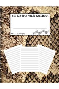 Blank Sheet Music Notebook