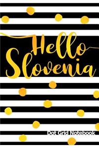 Hello Slovenia Dot Grid Notebook