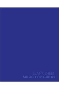 Blank Sheet Music for Guitar