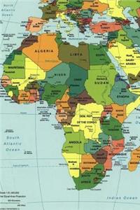 Modern Map of the Countries in Africa Journal