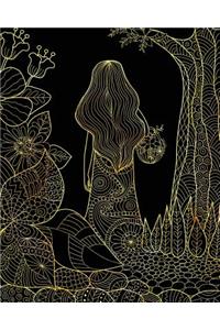 Journal Notebook Girl In The Woods 9