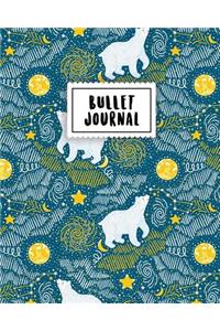 Bullet Journal: Polar Bear in Galaxy - 150 Dot Grid Pages (Size 8x10 Inches) - With Bullet Journal Sample Ideas: Polar Bear in Galaxy - 150 Dot Grid Pages (Size 8x10 Inches) - With Bullet Journal Sample Ideas