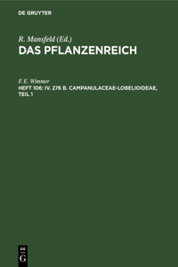 IV. 276 B. Campanulaceae-Lobelioideae, Teil 1