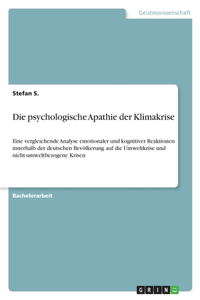 psychologische Apathie der Klimakrise