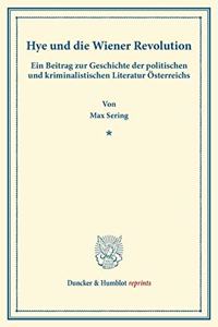 Hye Und Die Wiener Revolution