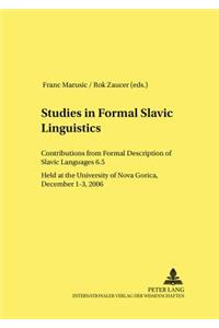 Studies in Formal Slavic Linguistics