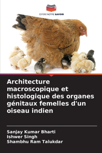 Architecture macroscopique et histologique des organes génitaux femelles d'un oiseau indien