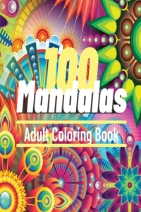 100 Mandalas Adult Coloring Book