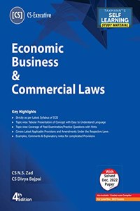 Taxmann's Economic Business & Commercial Laws (Paper 7 | EBCL) â€“ Most updated & amended textbook in simple/concise language | Tabular Format | CS Executive | June/Dec. 2023 Exams