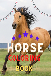Horse coloring book