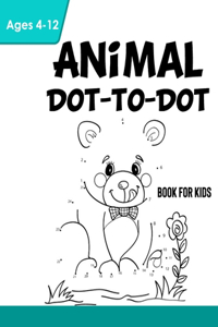Animal Dot-to-Dot Book for Kids Age 4-12