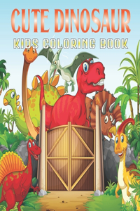 Cute Dinosaur Kids Coloring Book