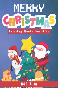 Merry Christmas Coloring Books For Kids Age 4-10
