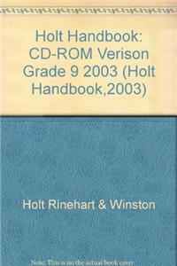 Holt Handbook: CD-ROM Verison Grade 9 2003