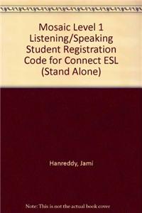 Mosaic Level 1 Student Registration Code for Connect ESL (Stand Alone)