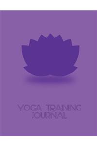 Violet Lotus Flower Yoga Training Journal for Trainee Teachers