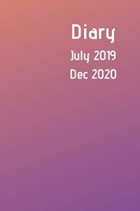 Diary July 2019 Dec 2020