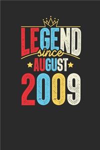 Legend Since August 2009