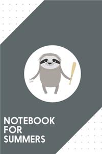 Notebook for Summers
