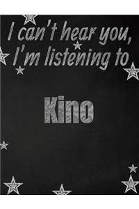 I can't hear you, I'm listening to Kino creative writing lined notebook