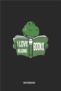 I Love Reading Books Notebook