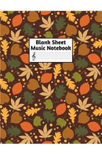 Blank Sheet Music Notebook