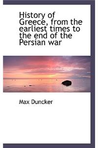 History of Greece, from the Earliest Times to the End of the Persian War