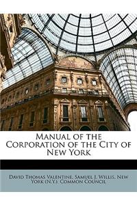 Manual of the Corporation of the City of New York