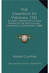 The Campaign in Virginia, 1781