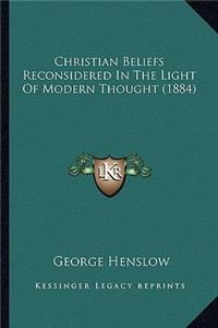 Christian Beliefs Reconsidered in the Light of Modern Thought (1884)