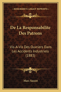 De La Responsabilite Des Patrons