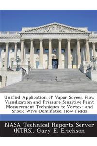 Unified Application of Vapor Screen Flow Visualization and Pressure Sensitive Paint Measurement Techniques to Vortex- And Shock Wave-Dominated Flow Fi
