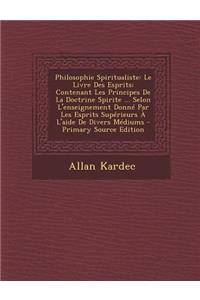 Philosophie Spiritualiste