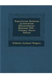 Repertorium Botanices Systematicae
