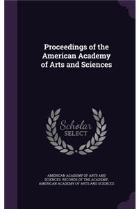 Proceedings of the American Academy of Arts and Sciences