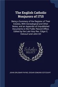 The English Catholic Nonjurors of 1715
