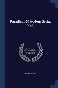 Paradigm Of Modern Syriac Verb
