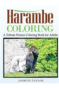 Harambe Coloring: A Tribute Picture Coloring Book for Adults