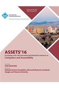 ASSETS 16 18th ACM SIGACCESS Conference on Computers and Accessibility
