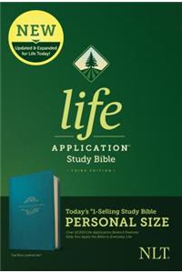 NLT Life Application Study Bible, Third Edition, Personal Size (Leatherlike, Teal Blue)