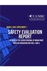 Safety Evaluation Report Related to the License Renewal of Indian Point Nuclear Generating Units Nos. 2 and 3