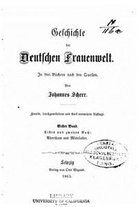 Geschichte Der Deutschen Frauenwelt