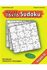Leichte 16x16 Super-Sudoku Ausgabe 03