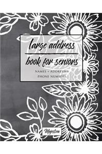 Large Address Book For Seniors
